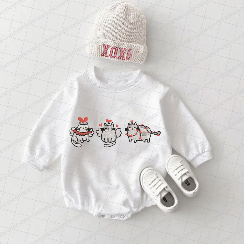 Baby Valentine's Day Printed Romper