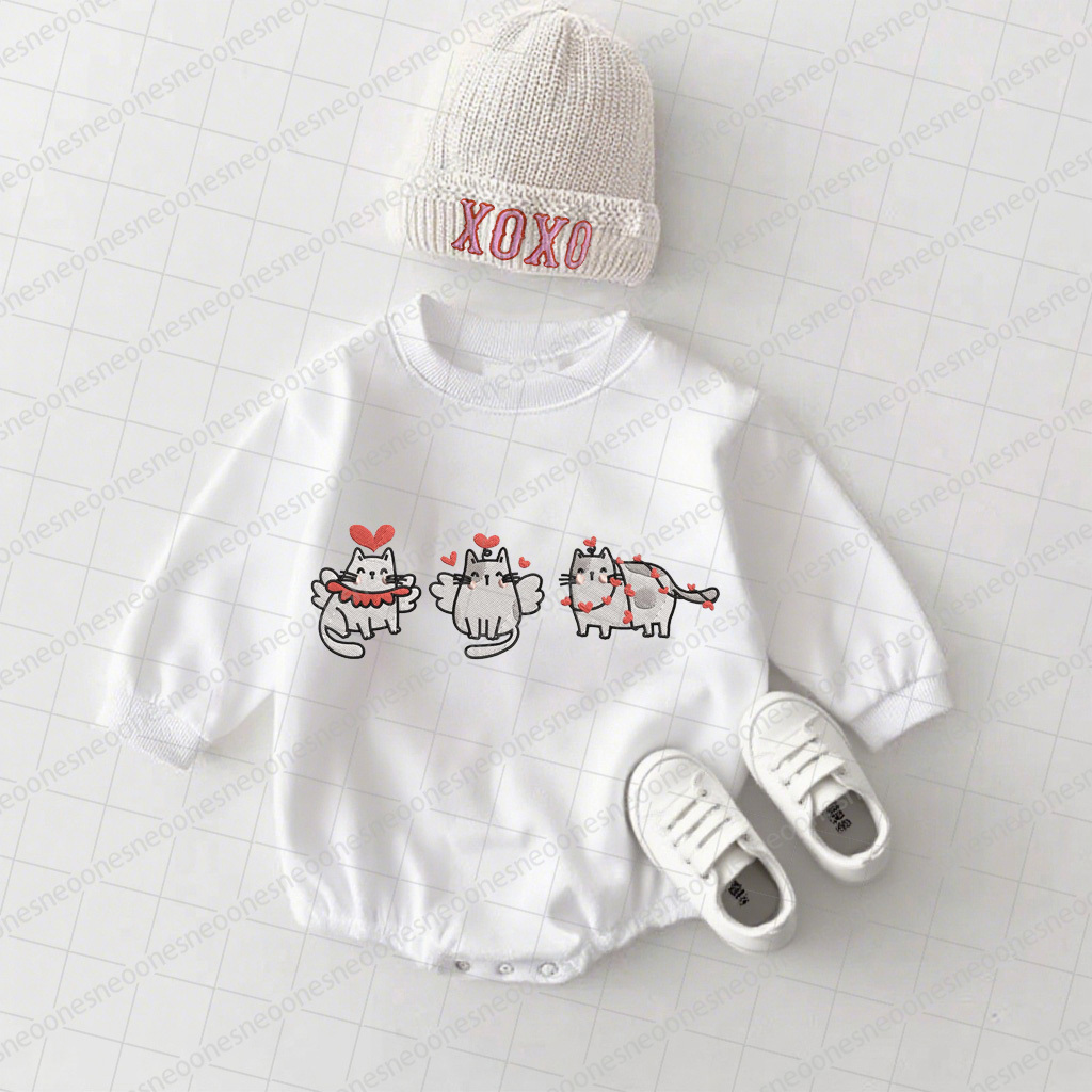 Baby Valentine's Day Printed Romper