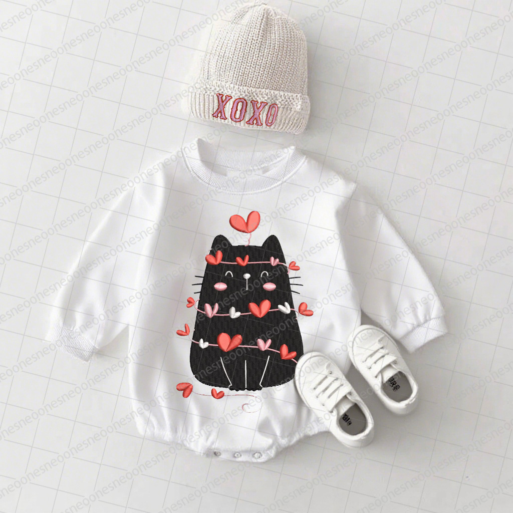 Baby Valentine's Day Printed Romper