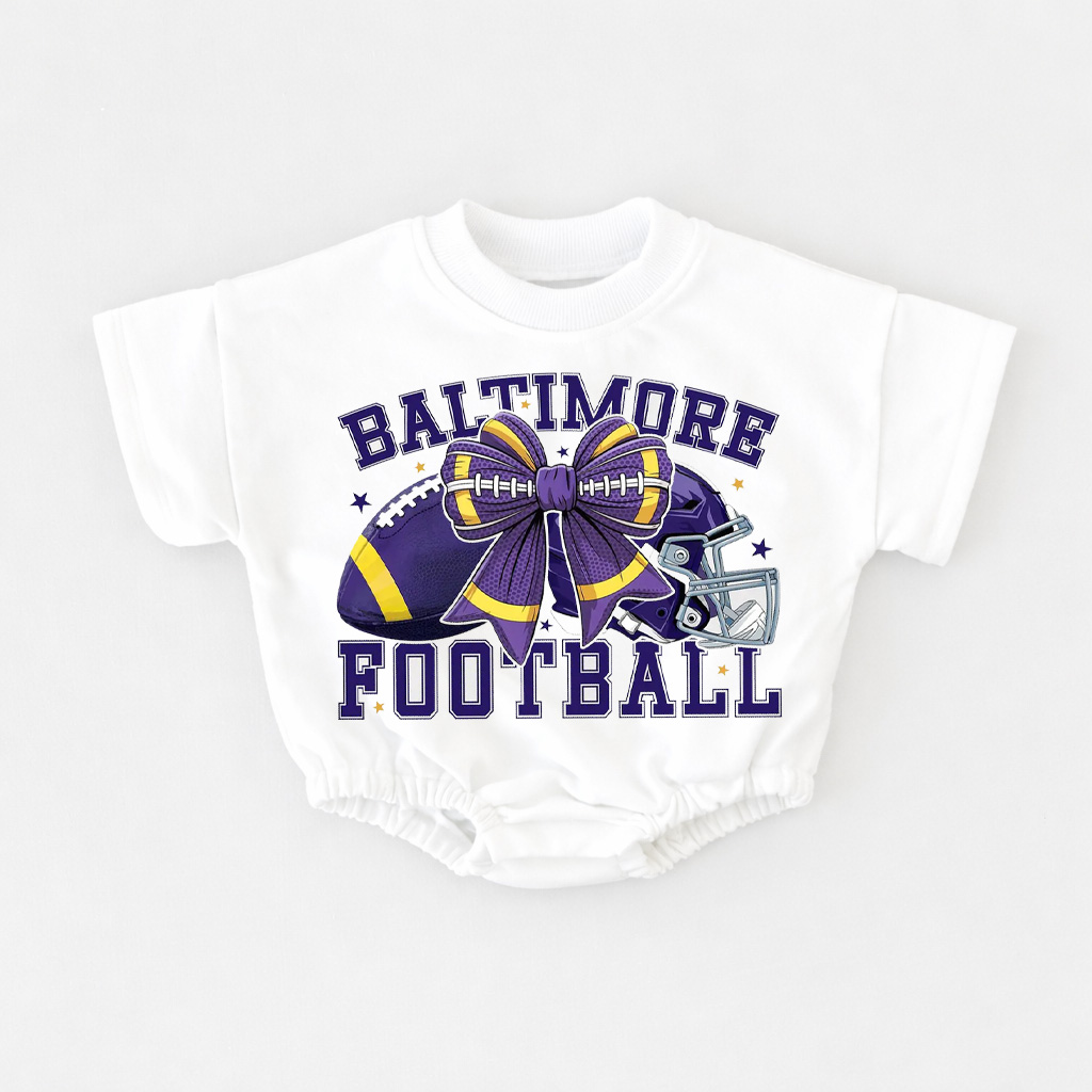 Baby  Football Romper And Matching Adult Hoodie