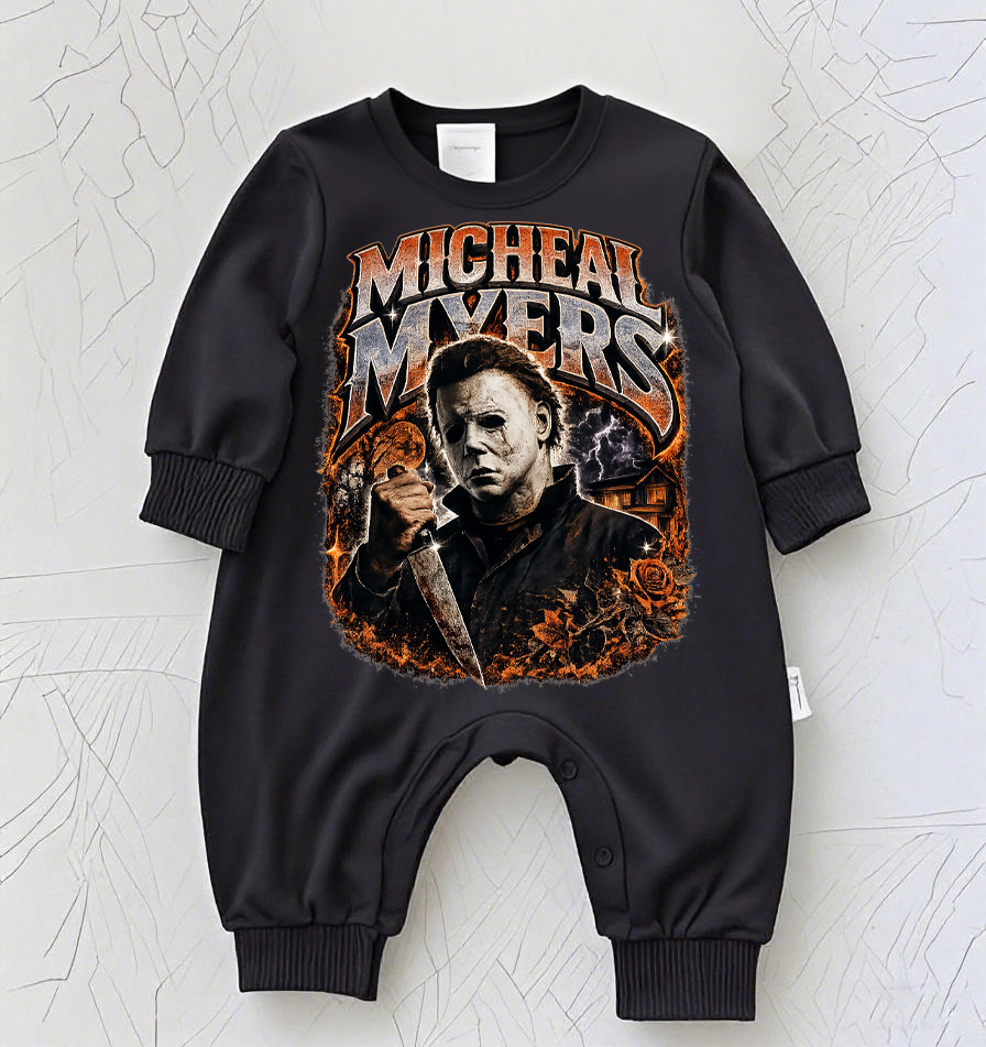 Baby Halloween Print Romper