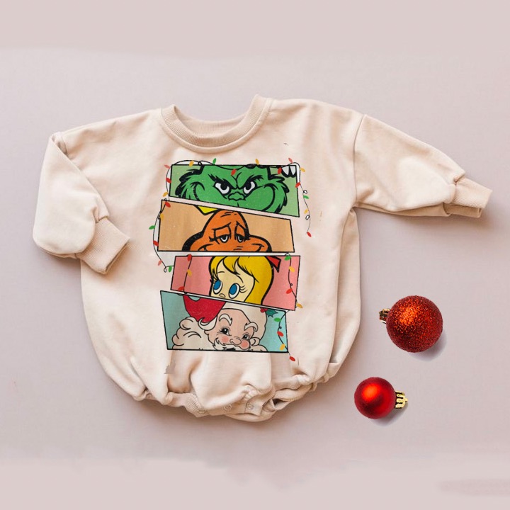 Baby Christmas print Romper