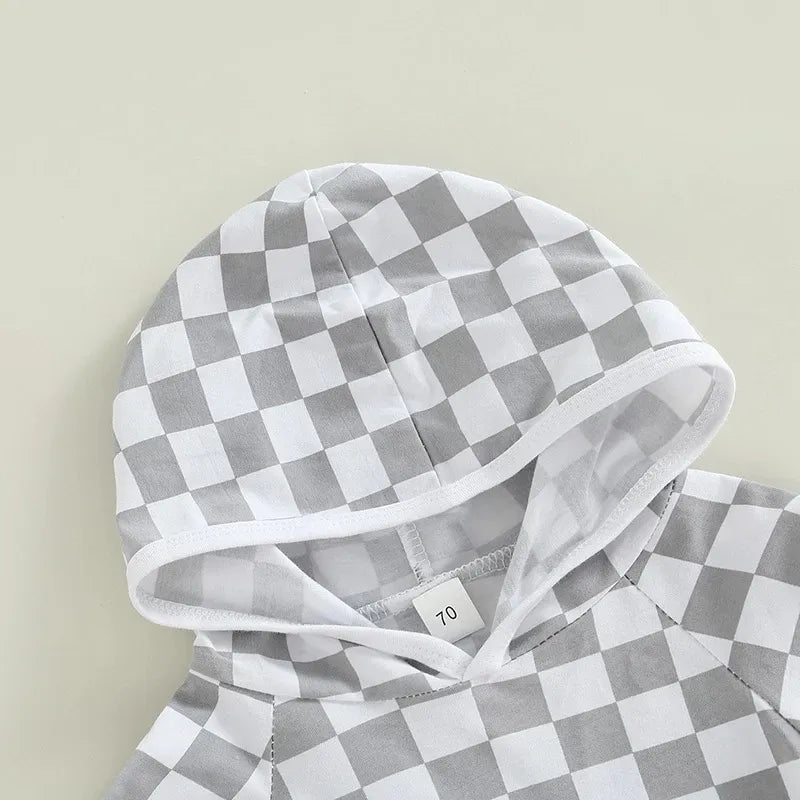 2 Piece Baby striped hooked suit
