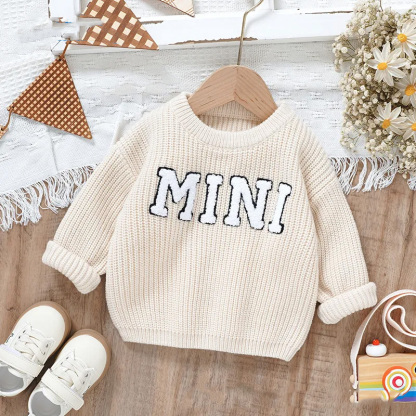 Hot Sale Autumn And Winter New Baby Knitted Towel Embroidered