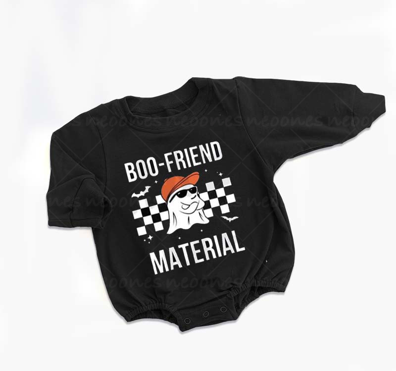 Baby boo friend material Romper