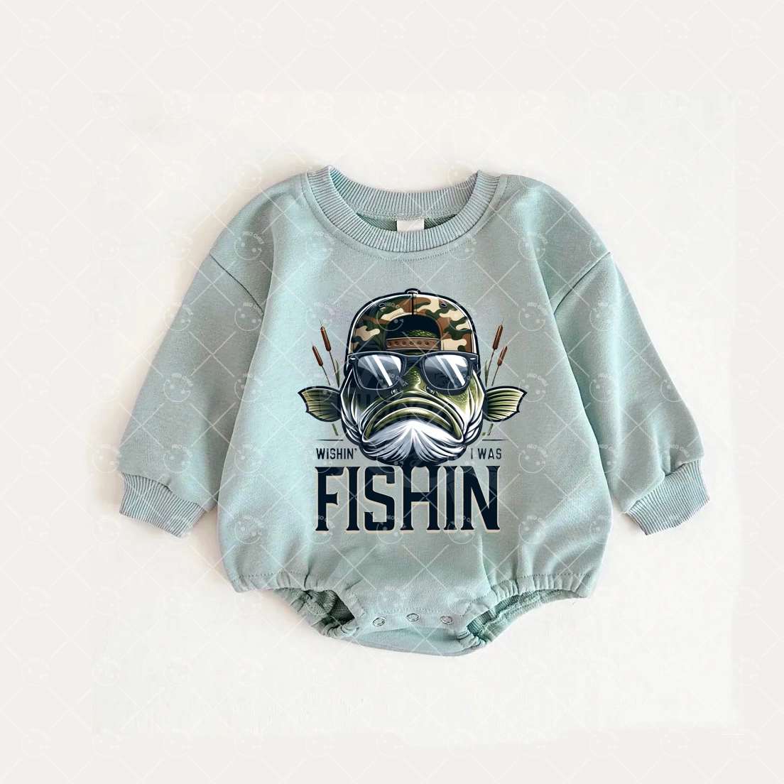 Baby Hunting Fishing  Romper