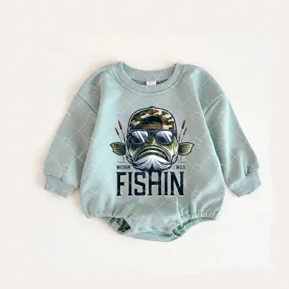 Baby Hunting Fishing  Romper