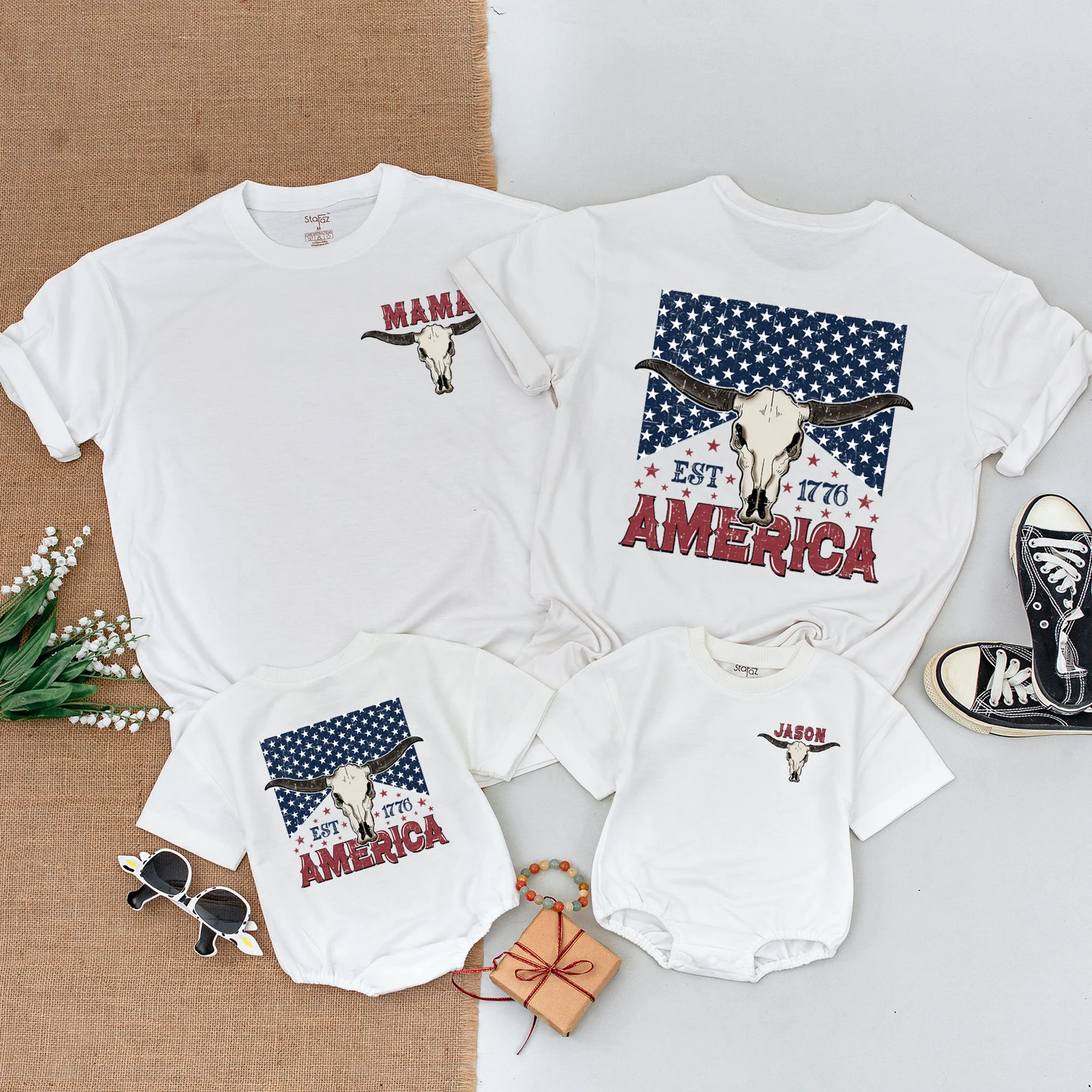 Western 4th Of July Matching Outfit