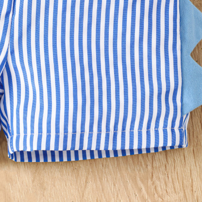 Baby Boy Dinosaur Embroidery Suit