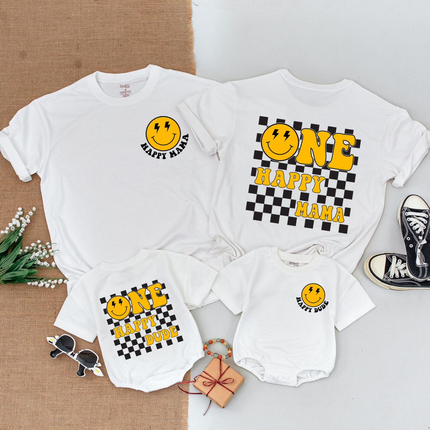 One Happy Dude Birthday Matching Outfit