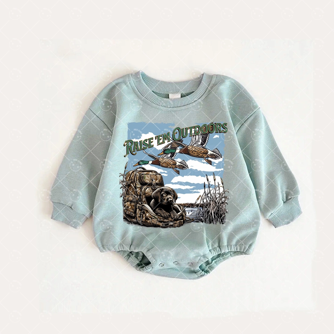 Baby Hunting ducks Romper