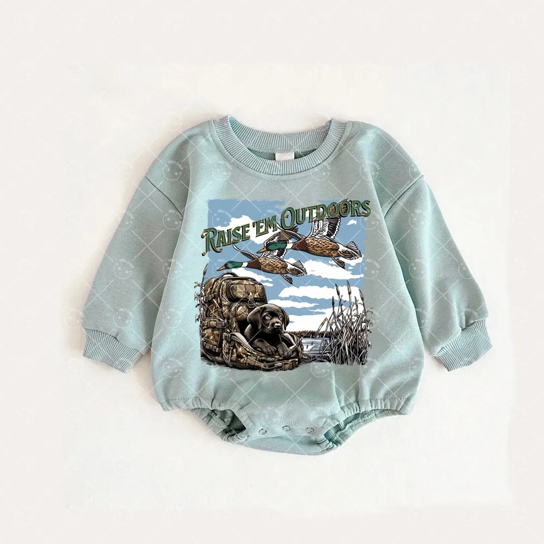 Baby Hunting ducks Romper