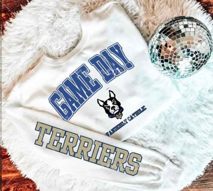 Baby Game Day Romper and Adult Sweatshirt