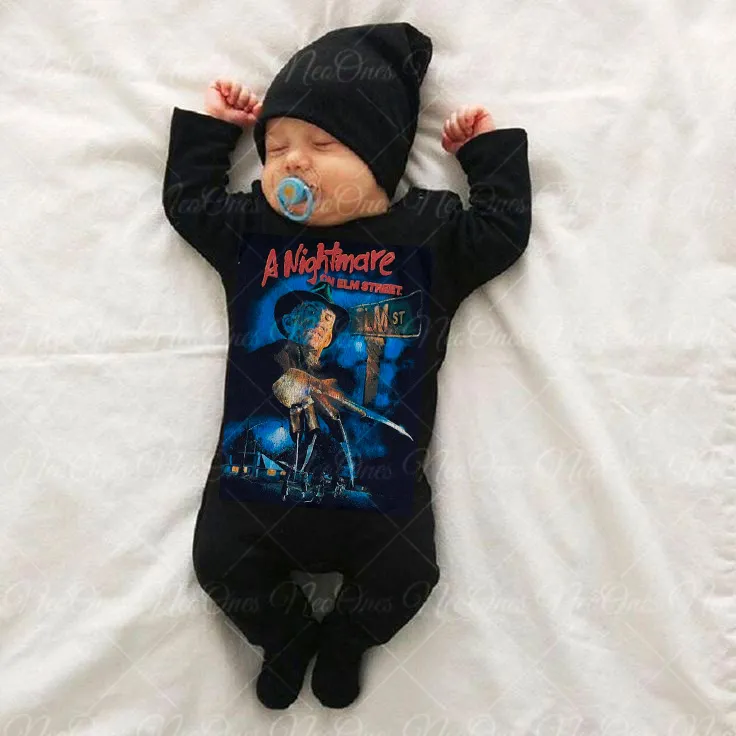 Baby Halloween A Nightmare On Elm Street Romper