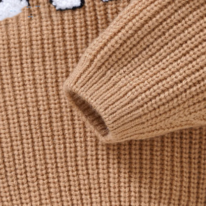 Hot Sale Autumn And Winter New Baby Knitted Towel Embroidered