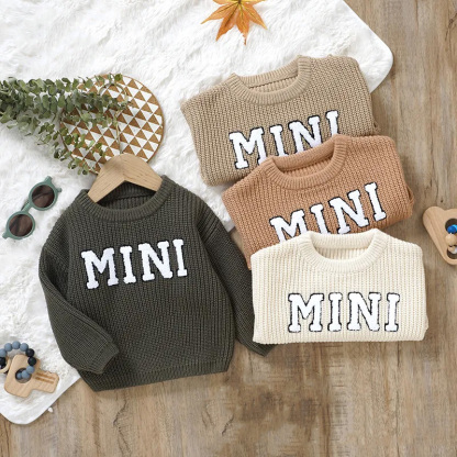 Hot Sale Autumn And Winter New Baby Knitted Towel Embroidered