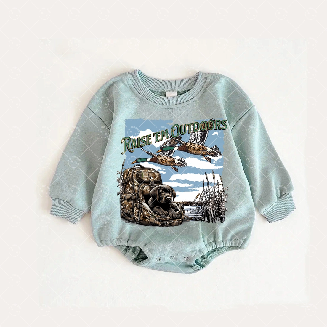 Baby Hunting ducks Romper