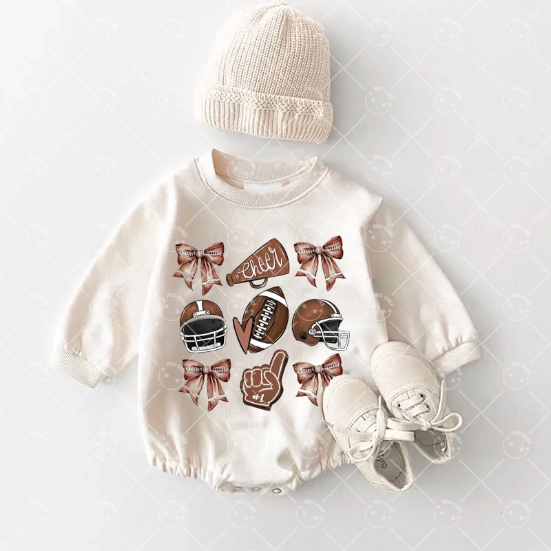 Baby Game Day  Romper and Adult Sweatshirt