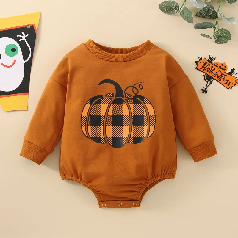 Baby Halloween Print Romper