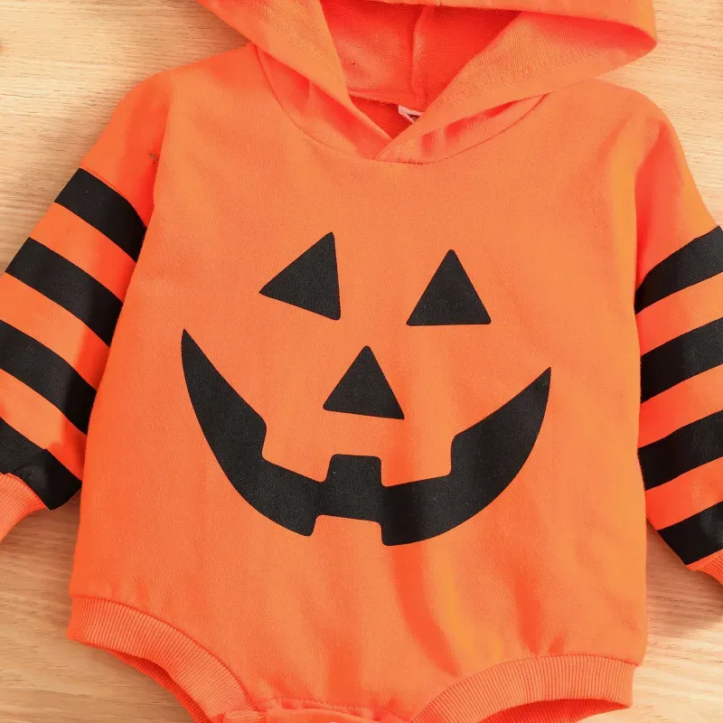 Baby Pumpkin Print Romper