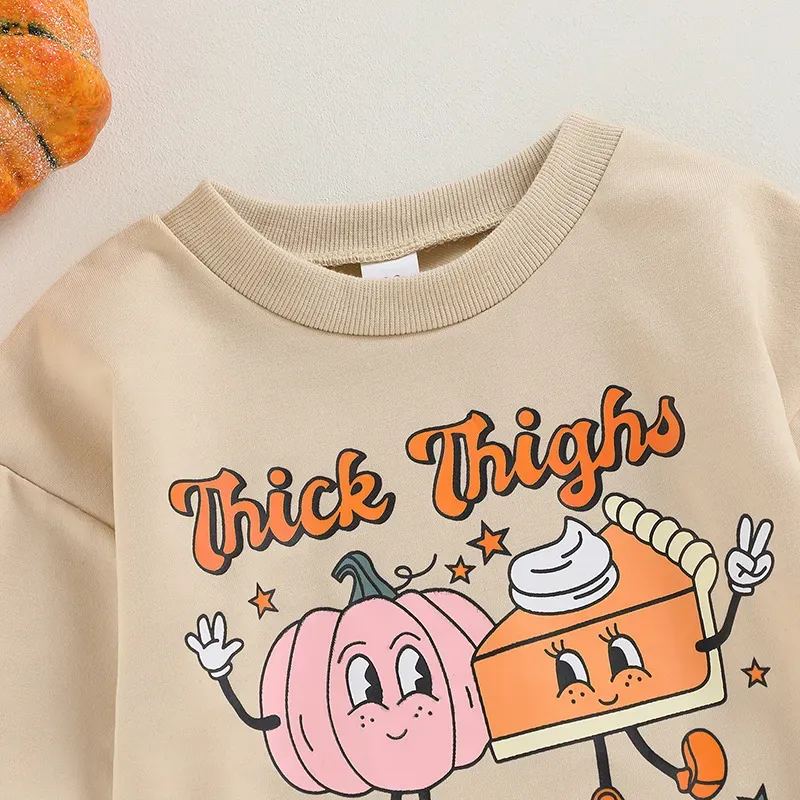 Baby Halloween Pumpkin Print Rompers