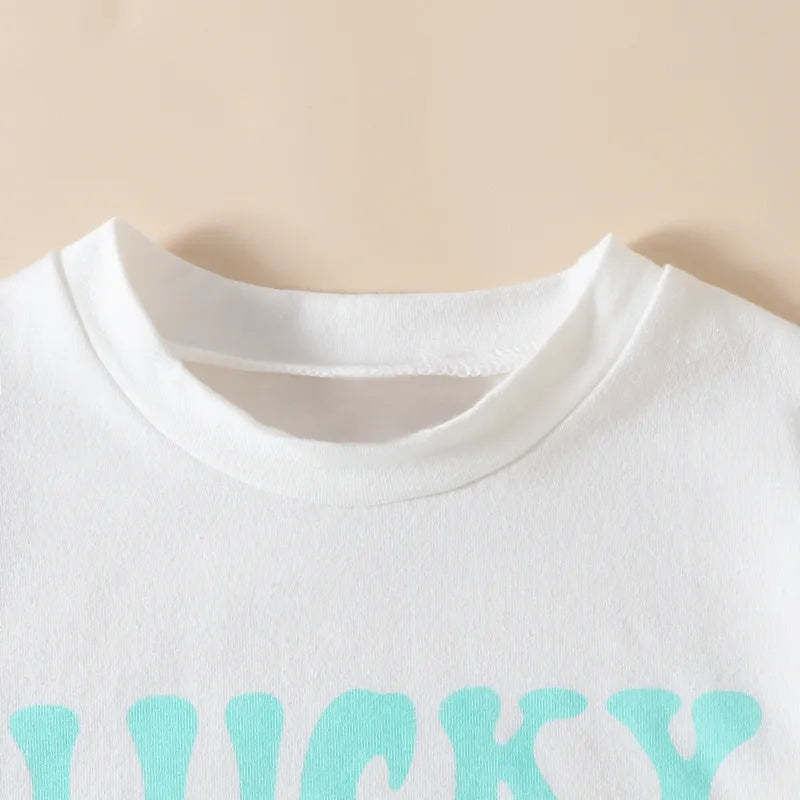 Baby LUCKY LITTLE DUDE print Bodysuit