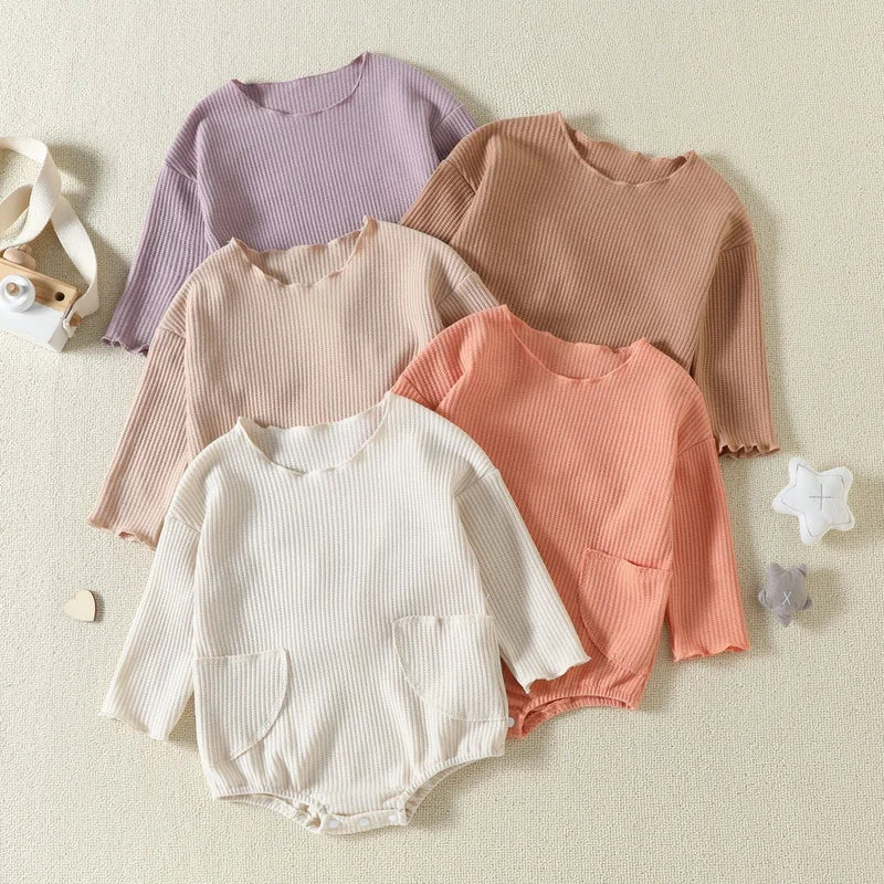 Baby matual pocket waffle Bodysuit
