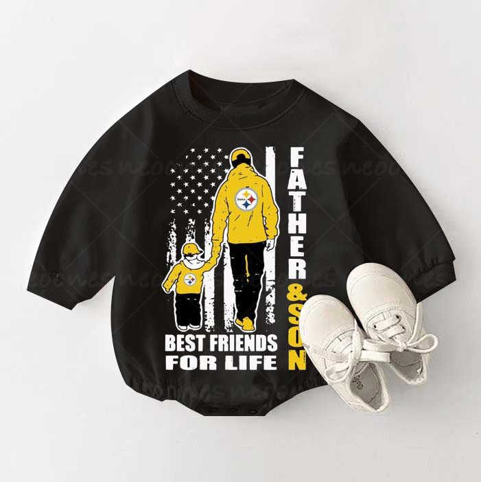 Father And Son Best Friends For Life Steelers Romper