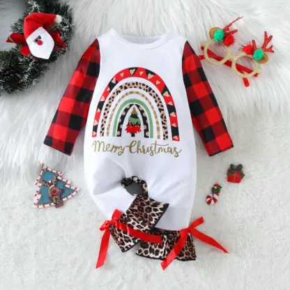 Baby Christmas Print Romper