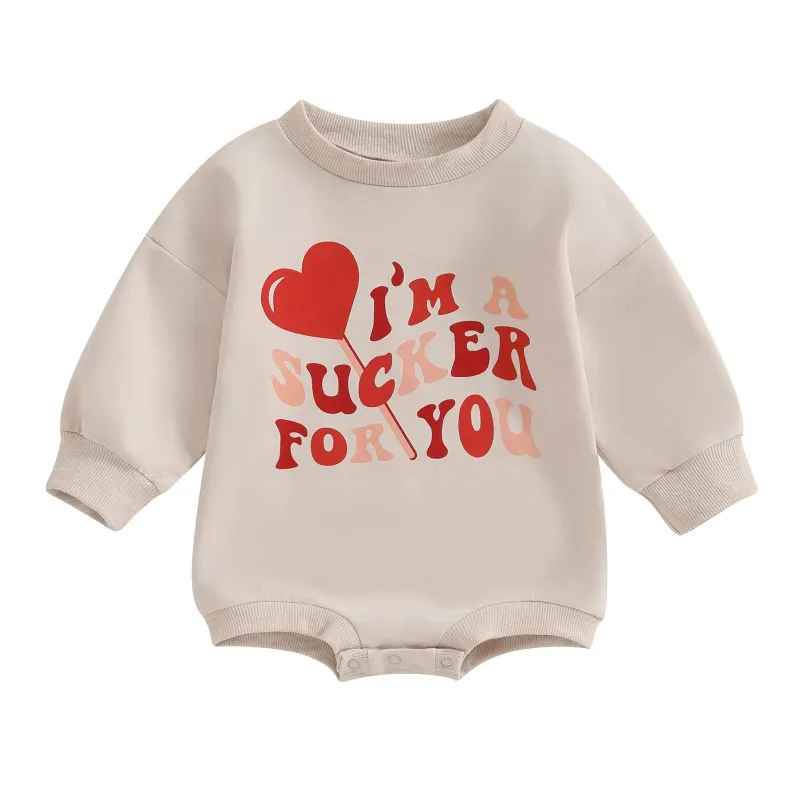 Baby I鈥榤 Sucker For You Romper