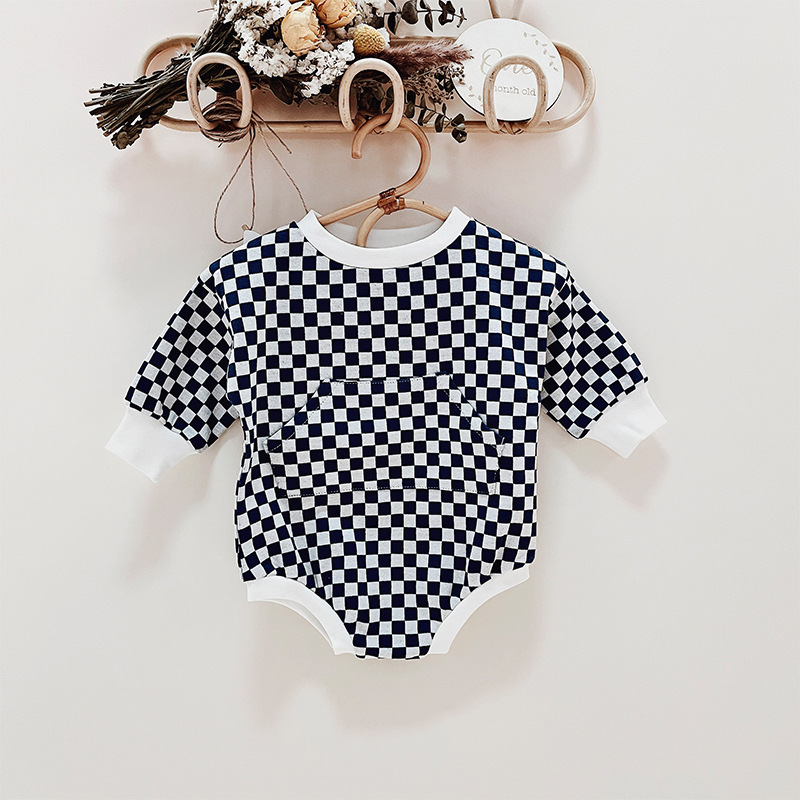 Baby Checkerboard Romper
