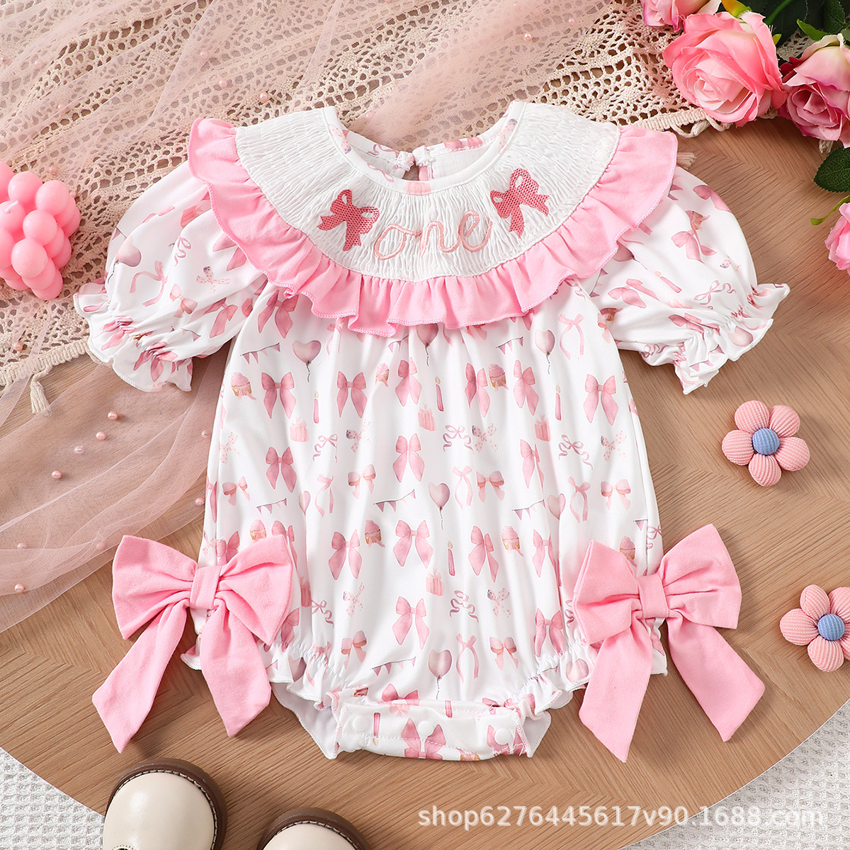 Baby Girl's One-Year-Old Cute Romper