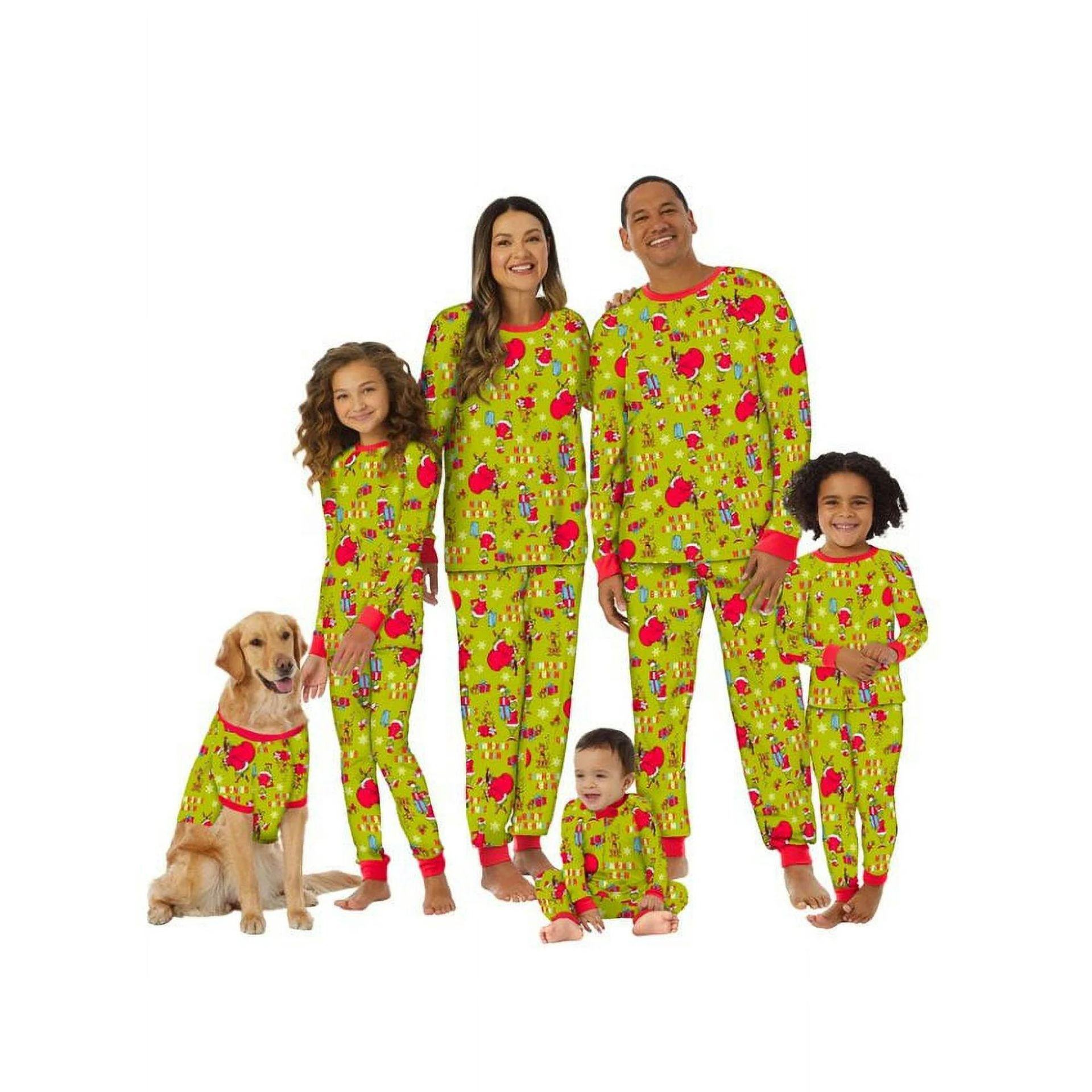 Christmas Themed Parent-Child Printed Home Outfits