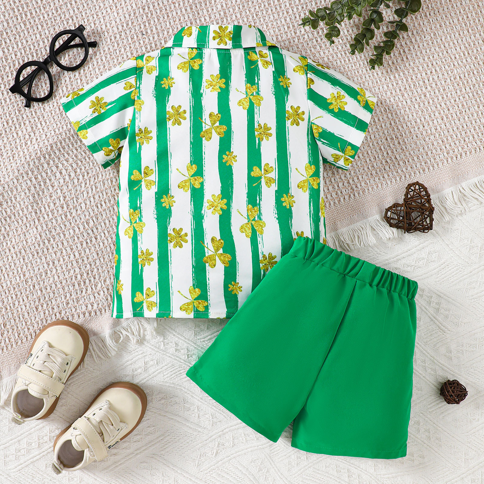 Baby Boy Clover Suit