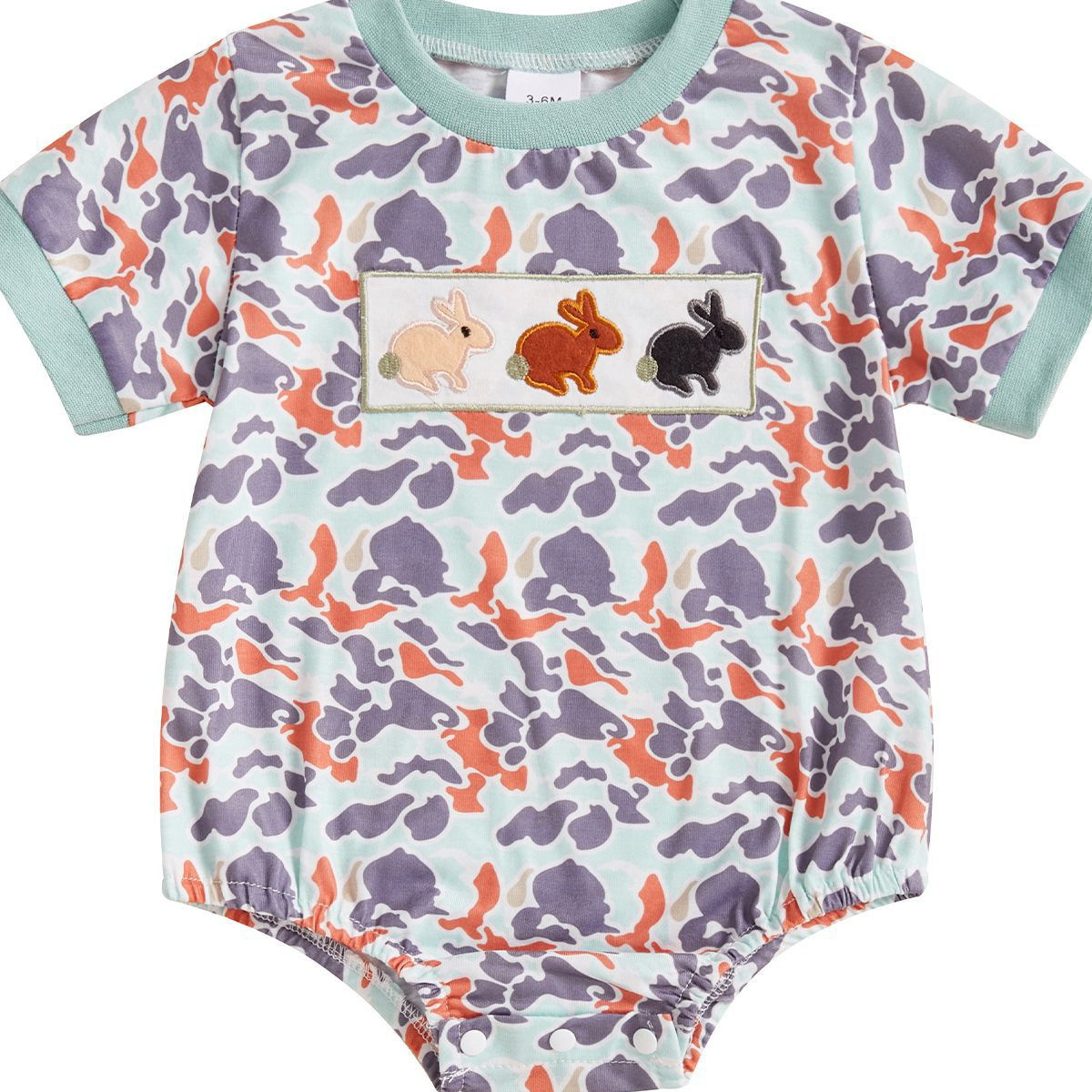 Baby Camouflage Bunny Romper