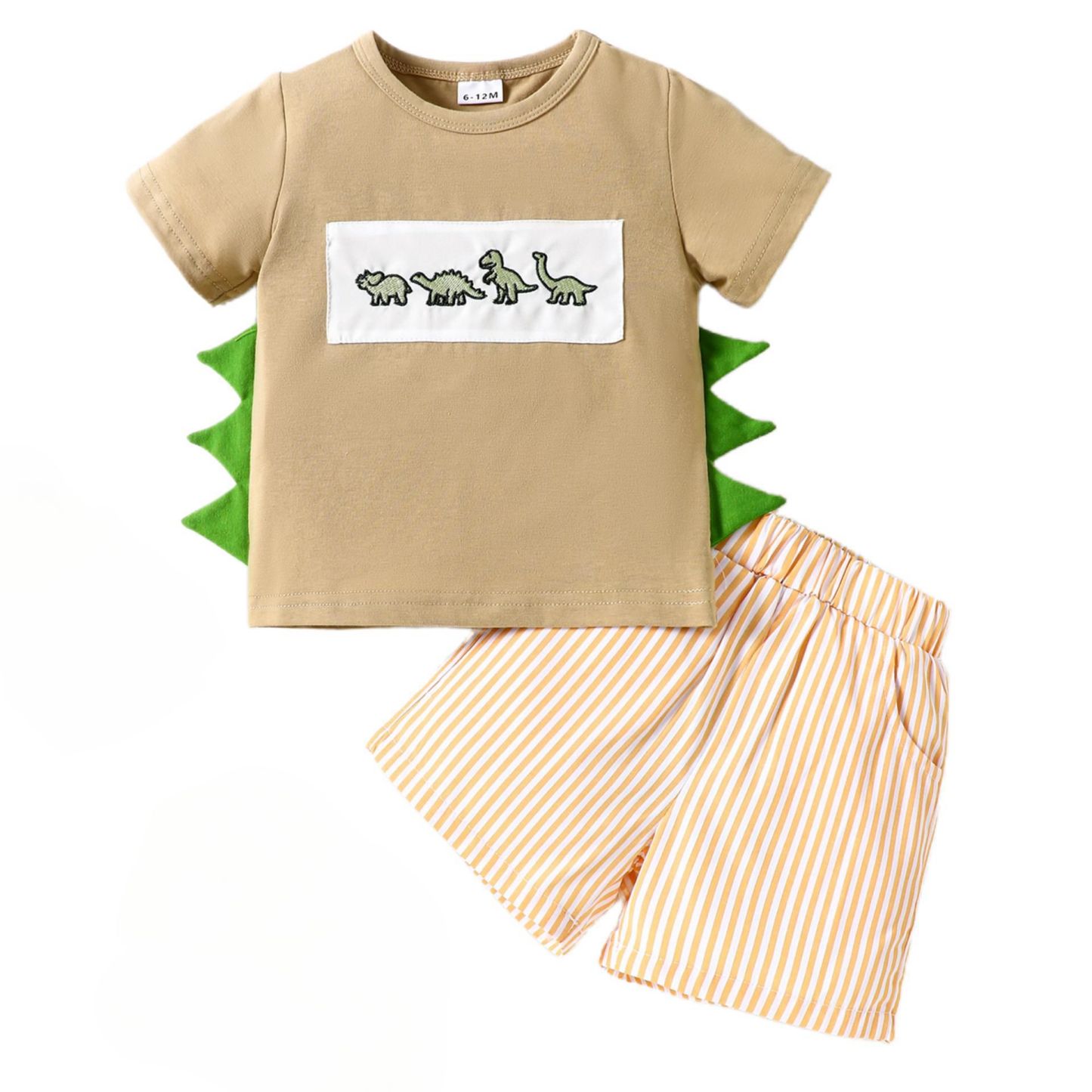 Baby Boy Dinosaur Embroidery Suit