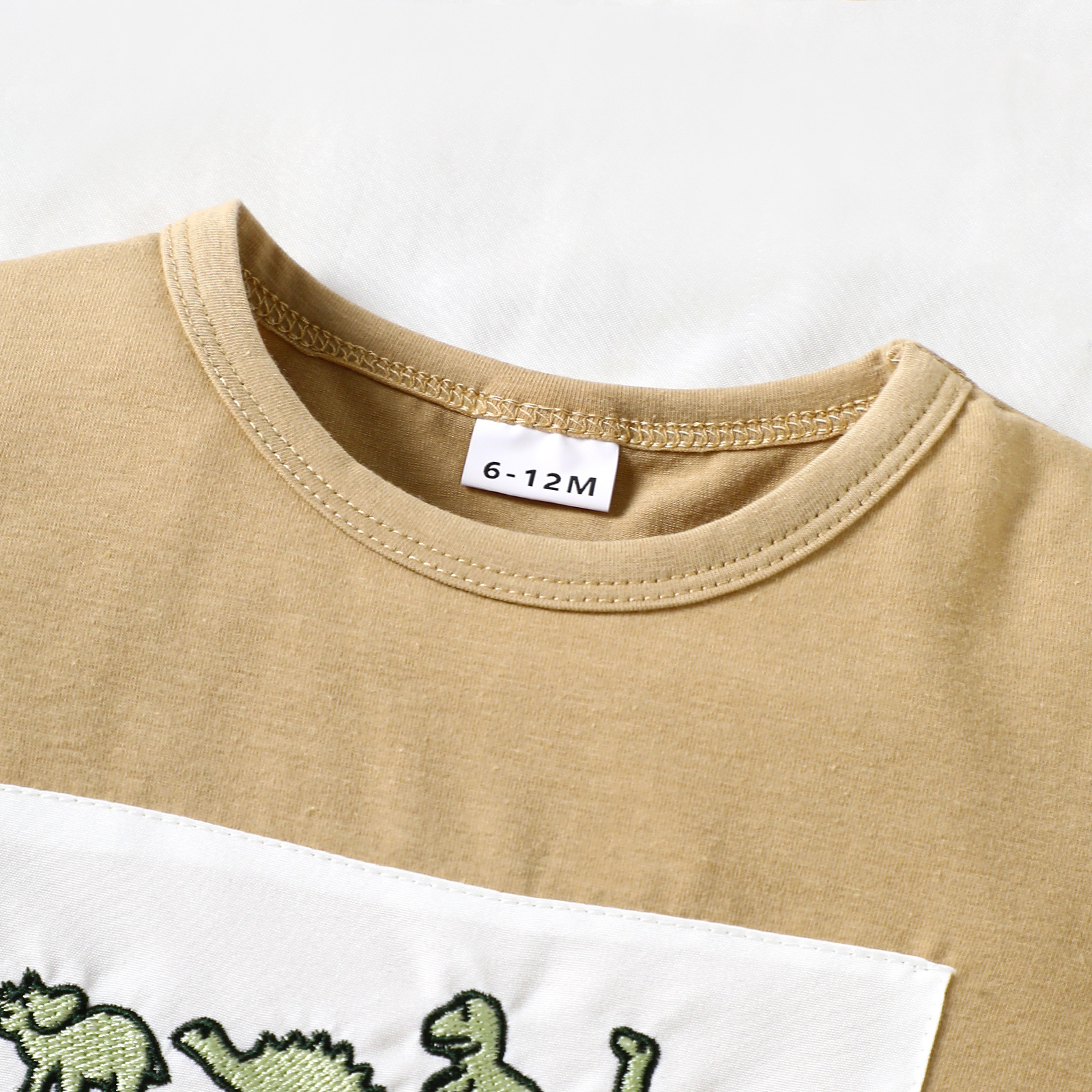 Baby Boy Dinosaur Embroidery Suit