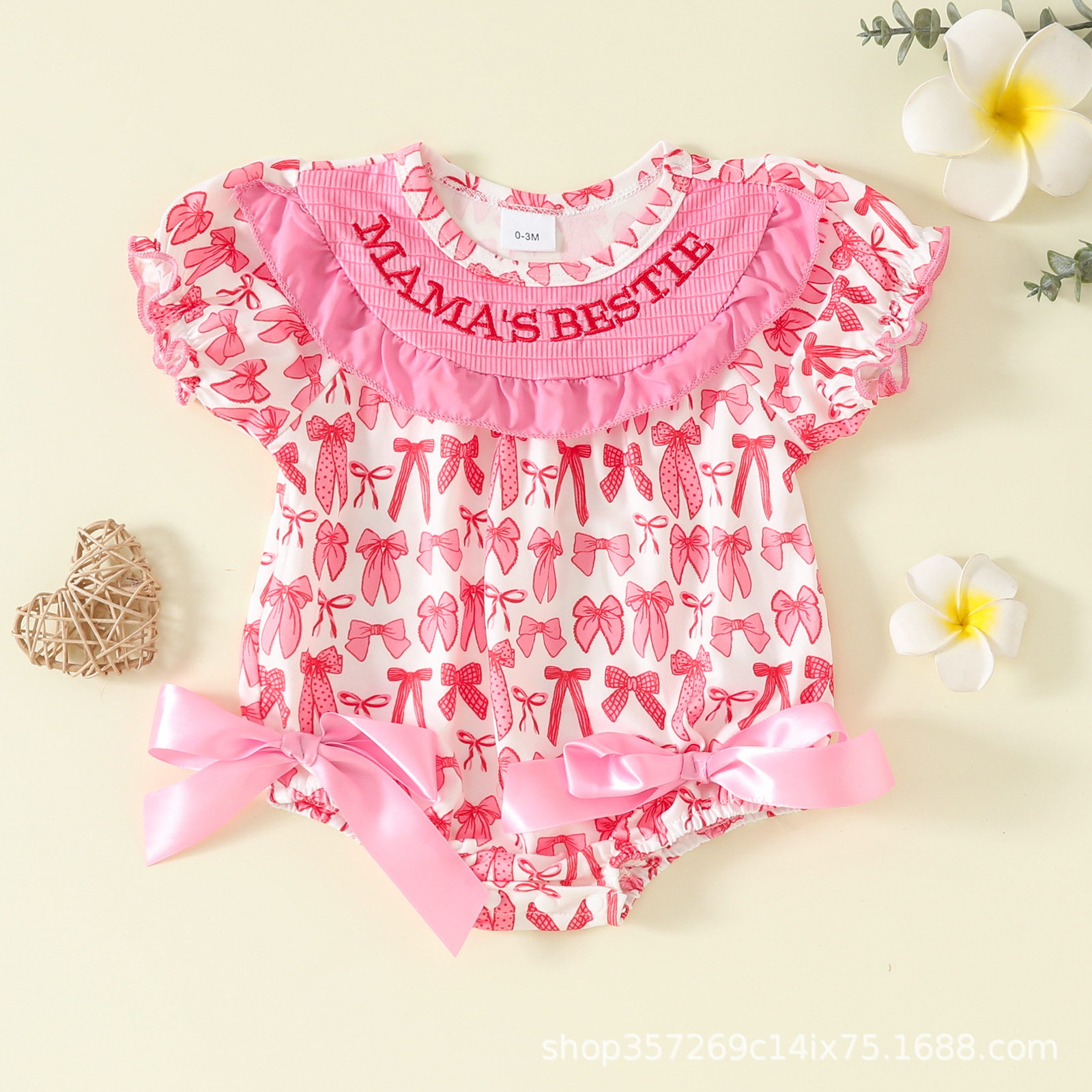 Baby girl Valentine's Day Romper