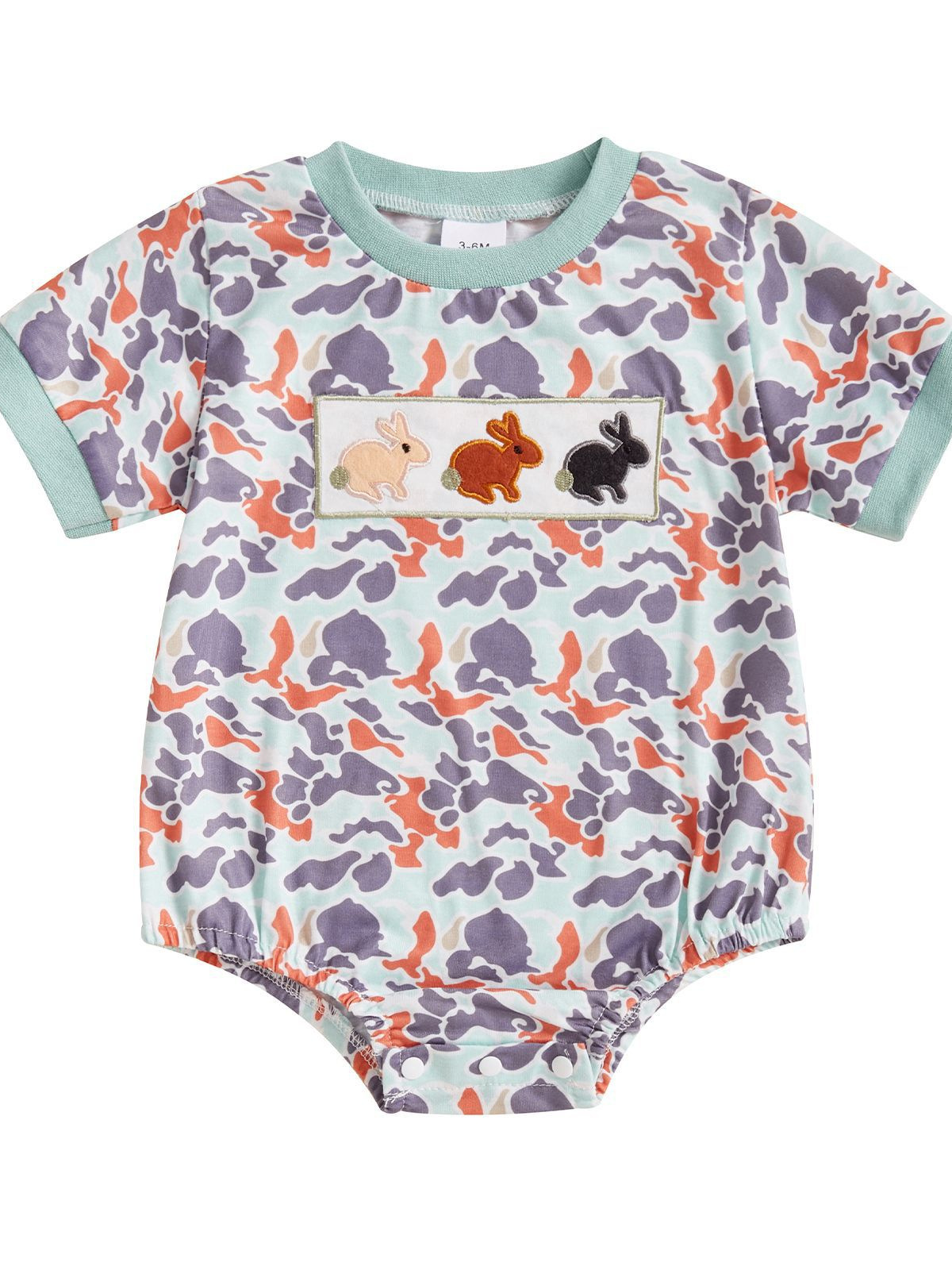 Baby Camouflage Bunny Romper