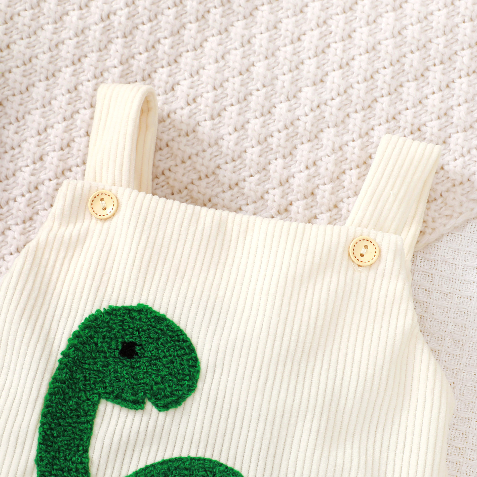 Cross-border Baby and Young Neutral Green Romper
