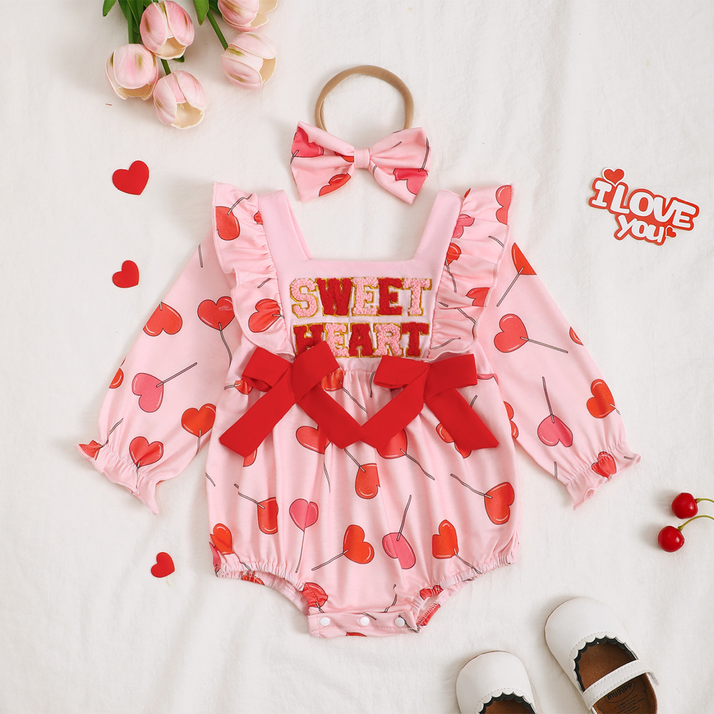 Baby Girl Valentine's Day Outfit