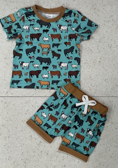 Baby Cow Print Set