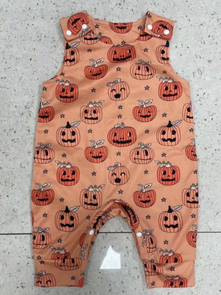 Baby Pumpkin Print Romper