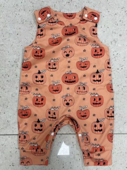 Baby Pumpkin Print Romper