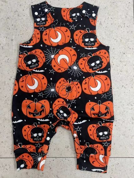 Baby Pumpkin Print Romper