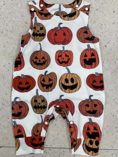 Baby Pumpkin Print Romper