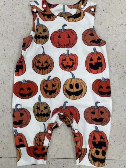 Baby Pumpkin Print Romper