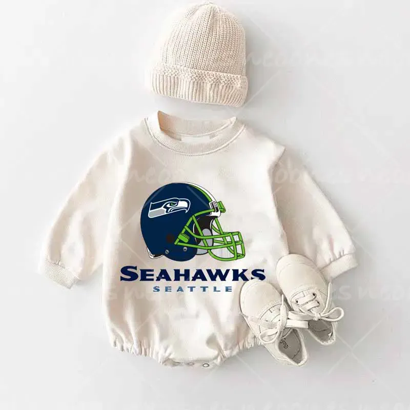 Baby football Romper and Adult Sweatshirt
