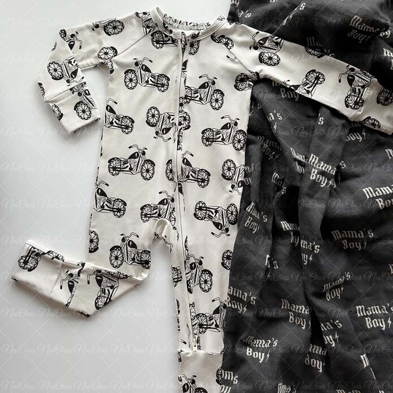 Baby Car Print Romper