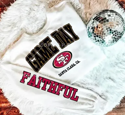 Baby Faithful Romper and Adult Sweatshirt